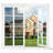One Way Privacy Window Film For Home - Heat And UV Blocking Reflective Static Cling Mirror Tint - See Out Not In - Glare Reduction And Energy Efficiency-2076678109