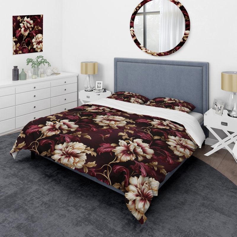 Ensemble de housse de couette Carbrey, Housse de couette pour grand lit et 2 taies décor