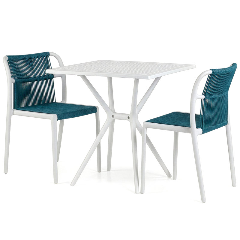 Ensemble de 2 chaises Belden Basma, Bleu