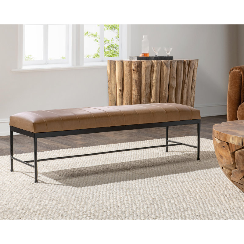 Banc en cuir Madeleine