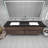 Calarco Kody 84" Wall-Mounted Double Bathroom Vanity Set-574921560