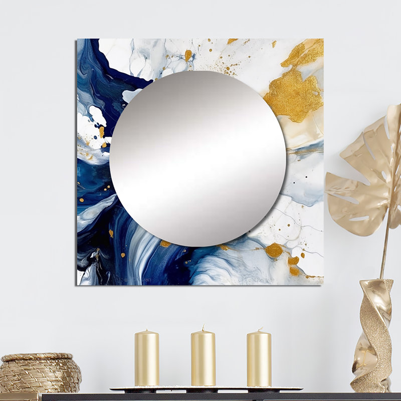 Grand miroir mural carré Agace, 36 po x 36 po