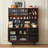 Black Solid Wood Sideboard