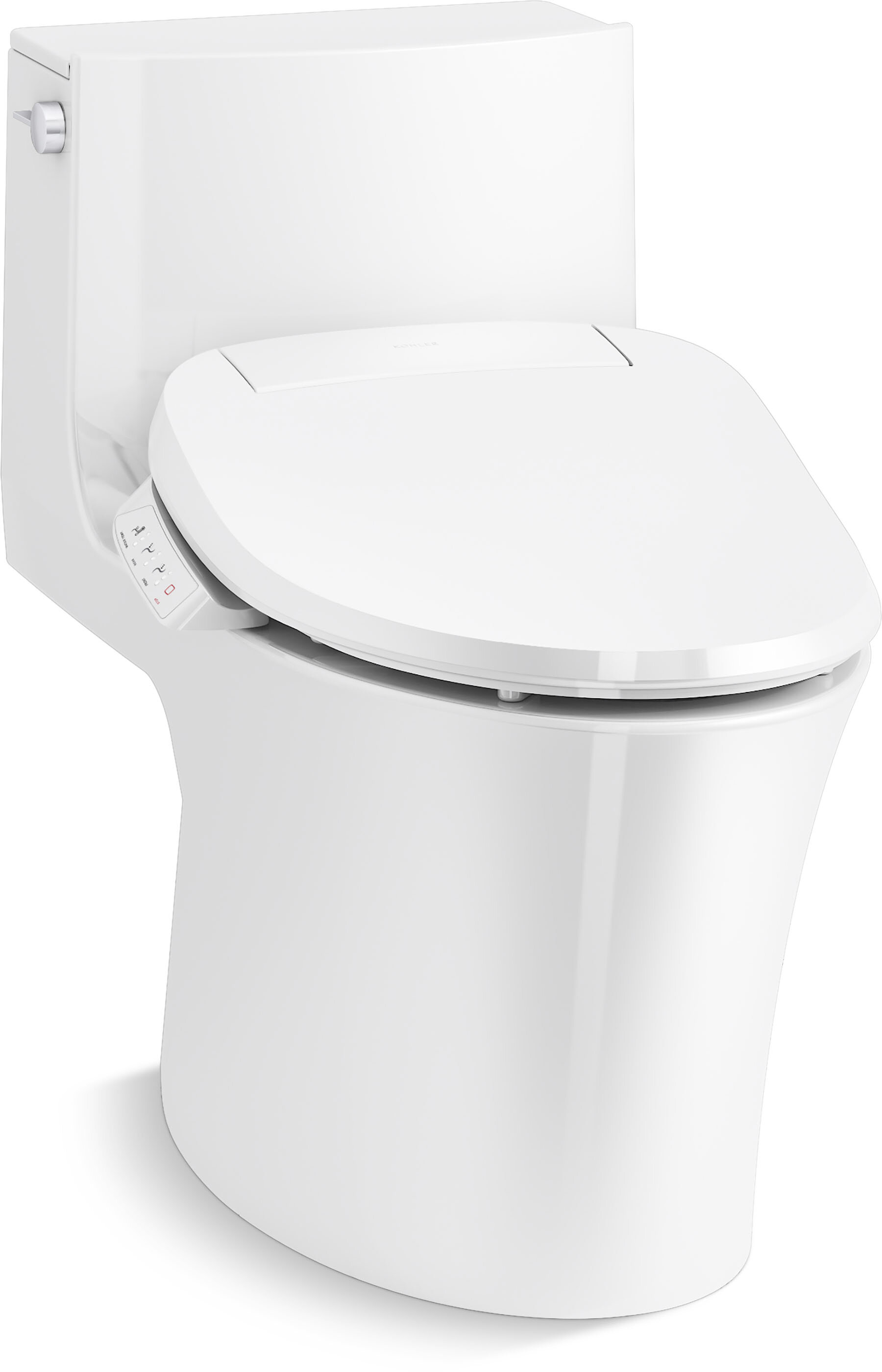 SKIRTED 1PC TOILET HONED BLACK, S-TRAP 305MM, WITH QUIET-CLOSE