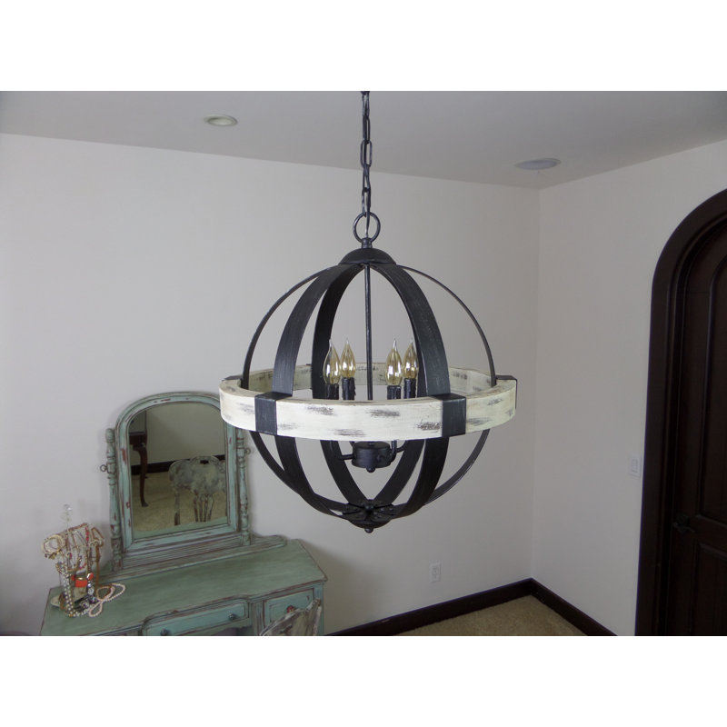 Cannella 4 - Light Dimmable Globe Chandelier, 4