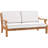 Wheelock 68'' Wide Teak Loveseat with Cushions