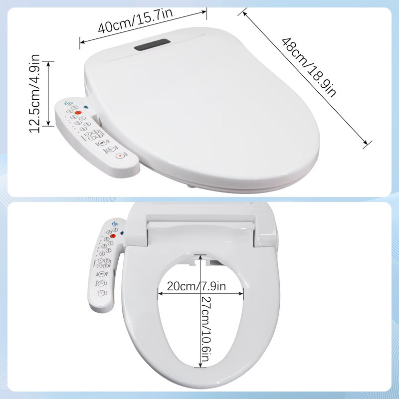 Smart Bidet Toilet Seat - Round