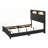 King Size Panel Bed Headboard With LED-1045027995