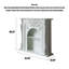 Armoire de cheminée en bois massif sculpté rétro français-1396706999