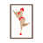Classic Brown Wood Floater Framed