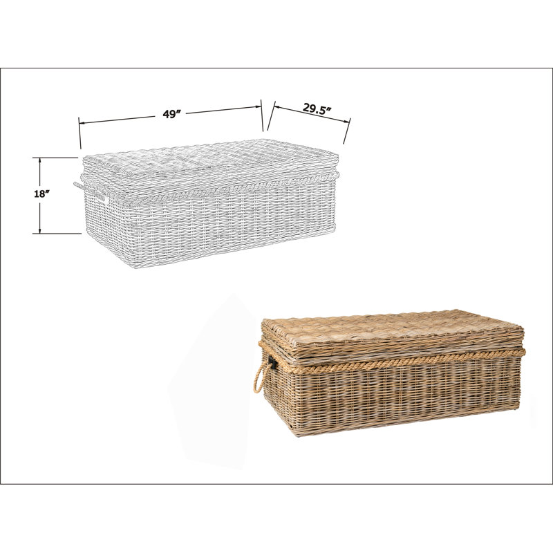 Kent Wicker Trunk