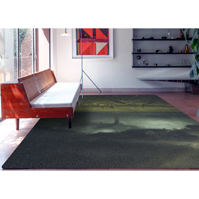 Tapis vert / gris