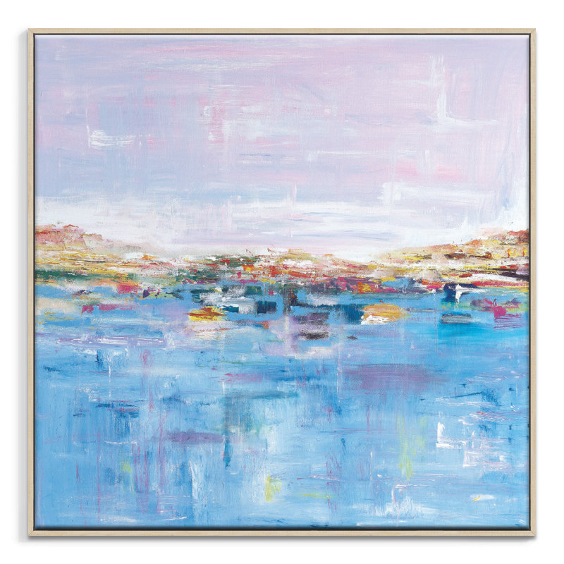 Harbour by Gary Butcher - Print on Canvas, 61cm H x 61cm W, Timber
