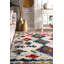 Tapis bleu / orange Jeb-37576725