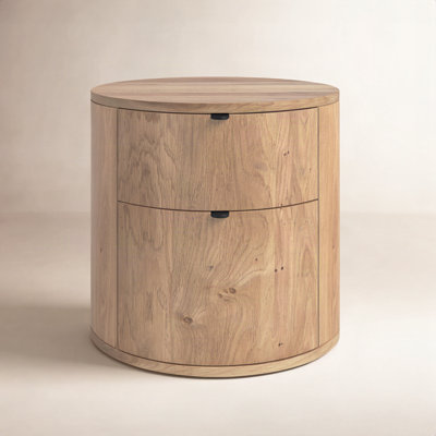 Element 2-Drawer Oak Nightstand
