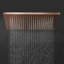 Pomme de douche murale carrée en or rose 20 po BathSelect-130114526-130114523