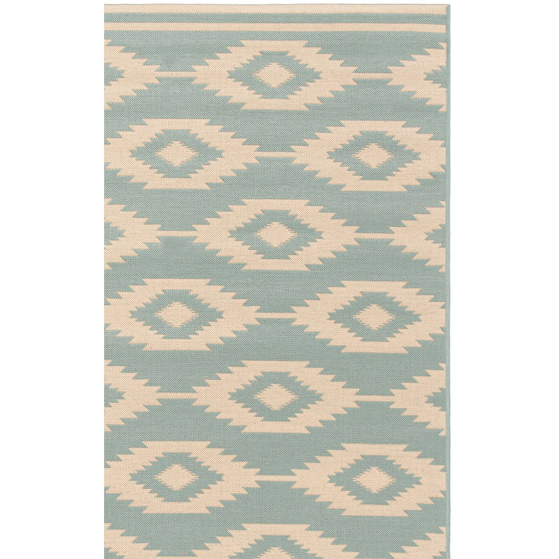 Devito Southwestern Indoor/Outdoor Area Rug, Rectangle 6'7" x 9'2"