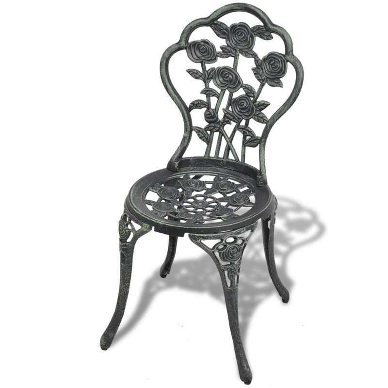 Aluminium Dining Chair, Green