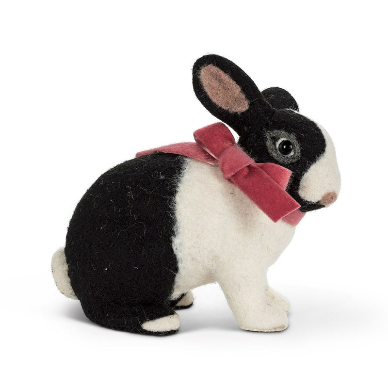 Figurine de lapin assis feltonville
