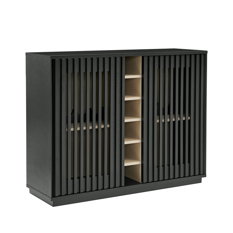Armoire à boissons Mid-Century, Noir
