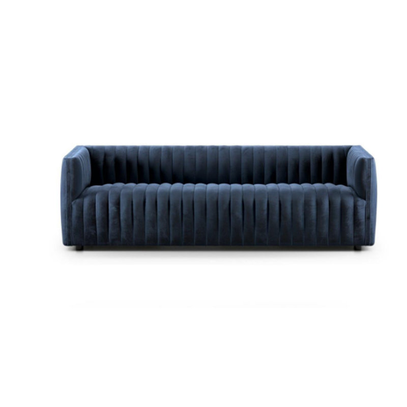 Augustine 97" Sofa, Sapphire Navy, 26.5" H x 88" W x 35" D