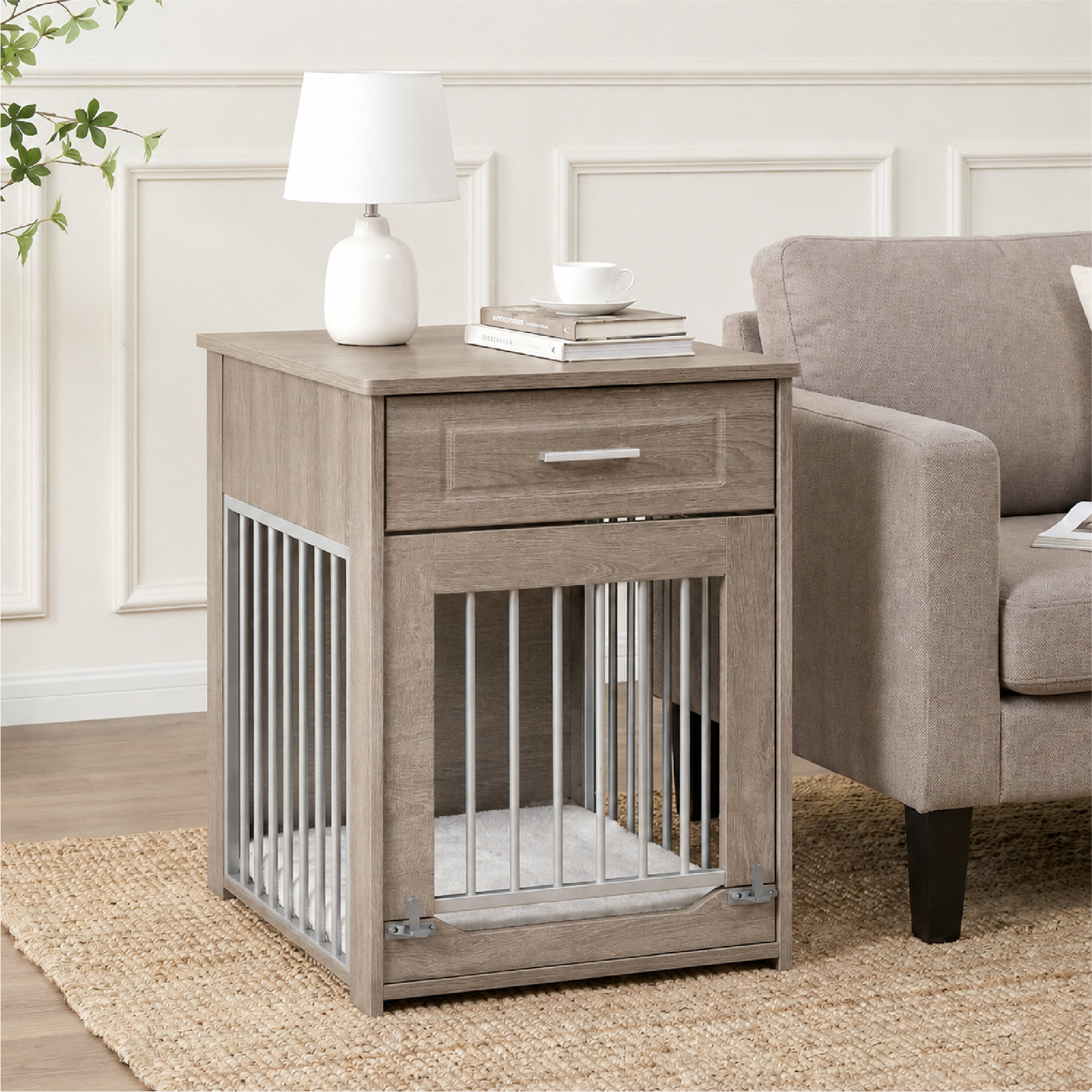Flip Up Rug Tucker Murphy Pet™ Large Dog Crate with Flip Up Door & Reviews ...