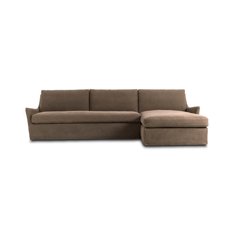 Monette 2PC LAF Sectional-Broadway Coffee, Right Hand Facing
