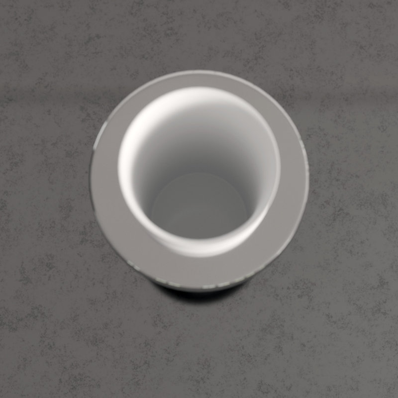 Silver Ring Vase-Low