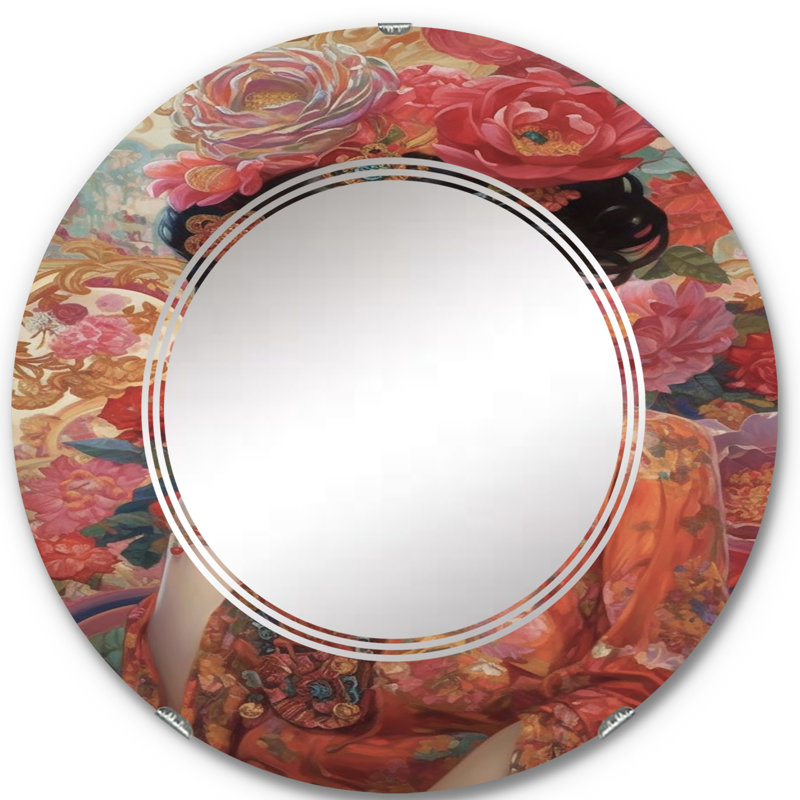 Logston - Miroir mural moderne rond, 24 po x 24 po