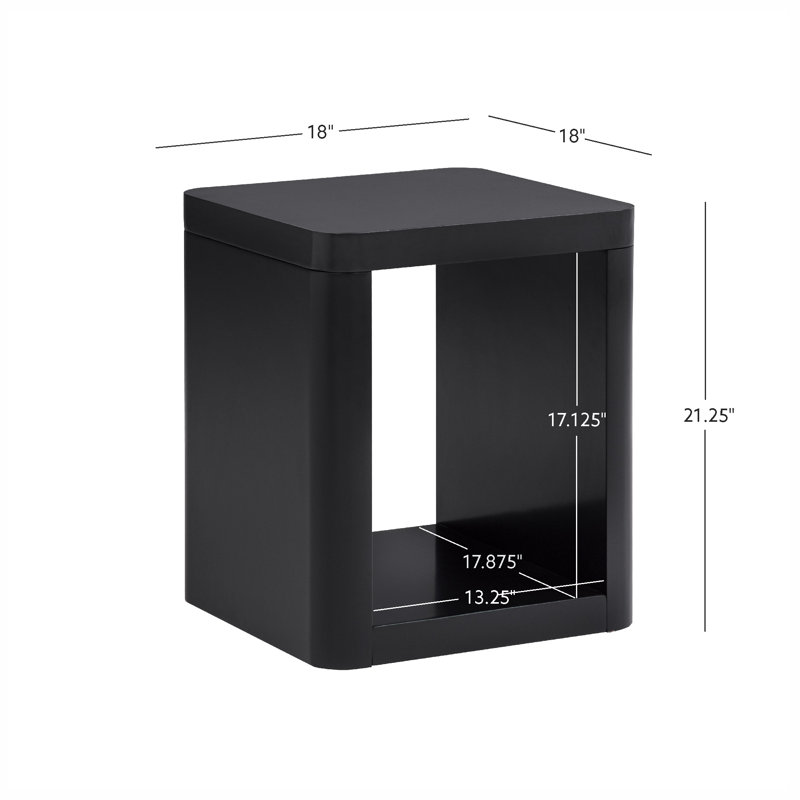 Table d'appoint noire Noah, Noir