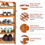 18 Pair Solid Wood Shoe Rack