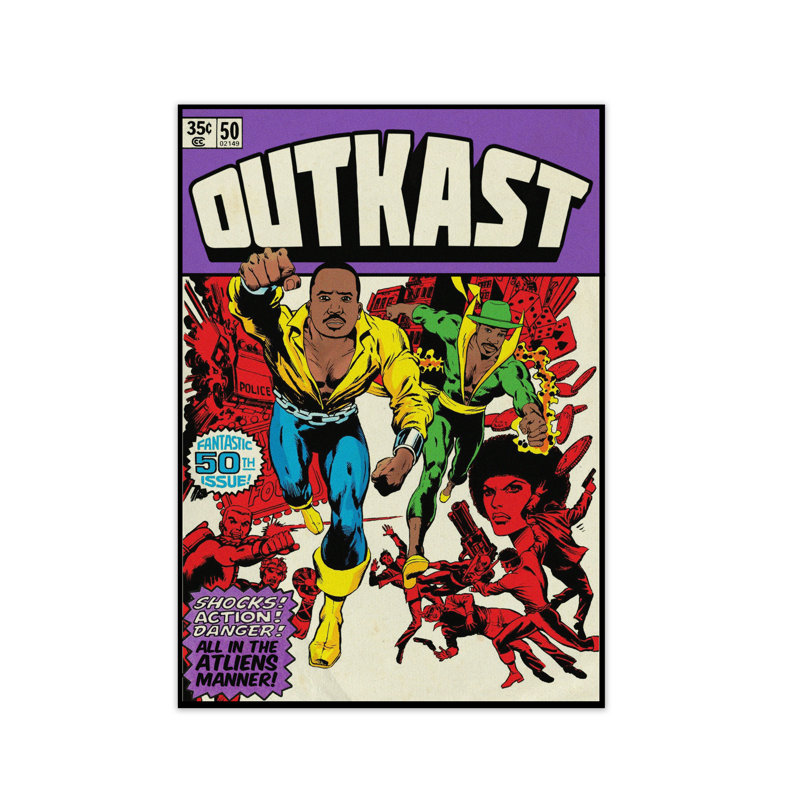 Dangerous Outkast by David Redon - Print, No Frame, 84.1 cm H x 59.4 cm W x 1 cm D