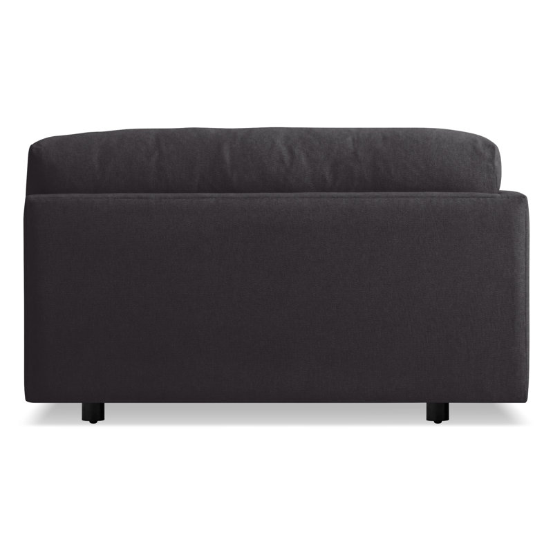 Sunday Chaise Lounge, Left Hand Facing, Camel Velvet Polyester Blend