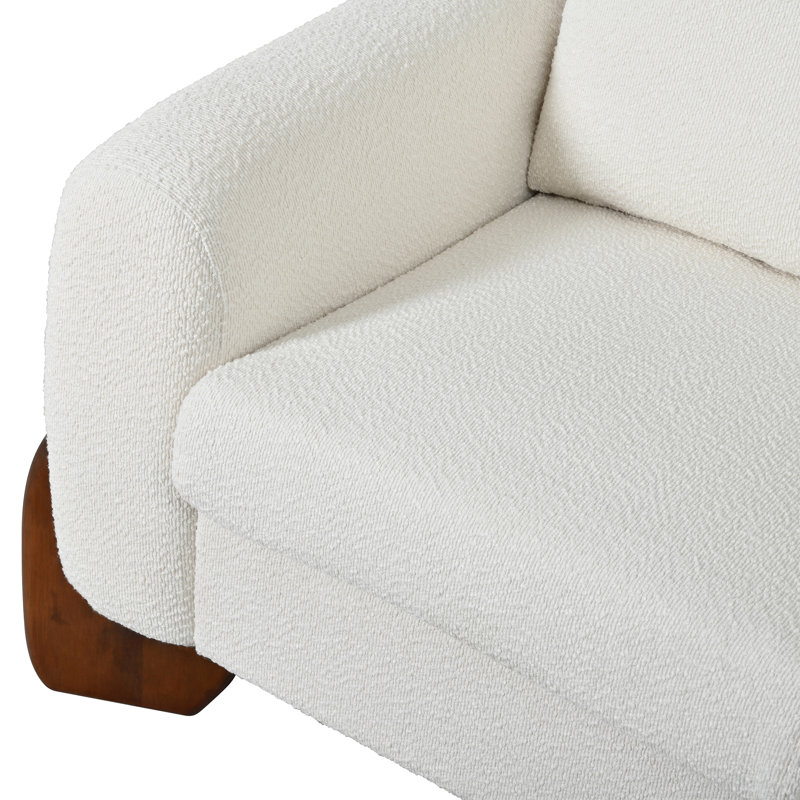 Modular Sofas Boucle Polyester Wood Modern Set For Home Family