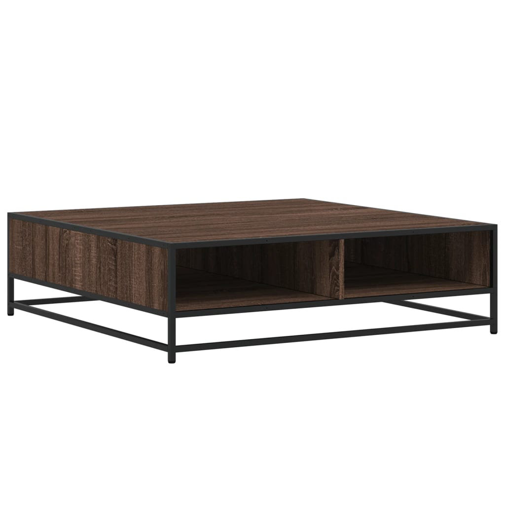 Coffee Table Sonoma Oak 80X80x30 Cm Engineered Wood And Metal