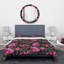 Ensemble de housse de couette peinte à la main designart fleurs sur fond foncé-35229306
