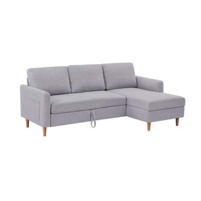 Adjustable L-Shaped Sofa Bed With Chaise