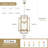 2-Tiers Large 10- Light Dimmable Farmhouse Lantern Square/Rectangle Chandelier-602201925-585117003