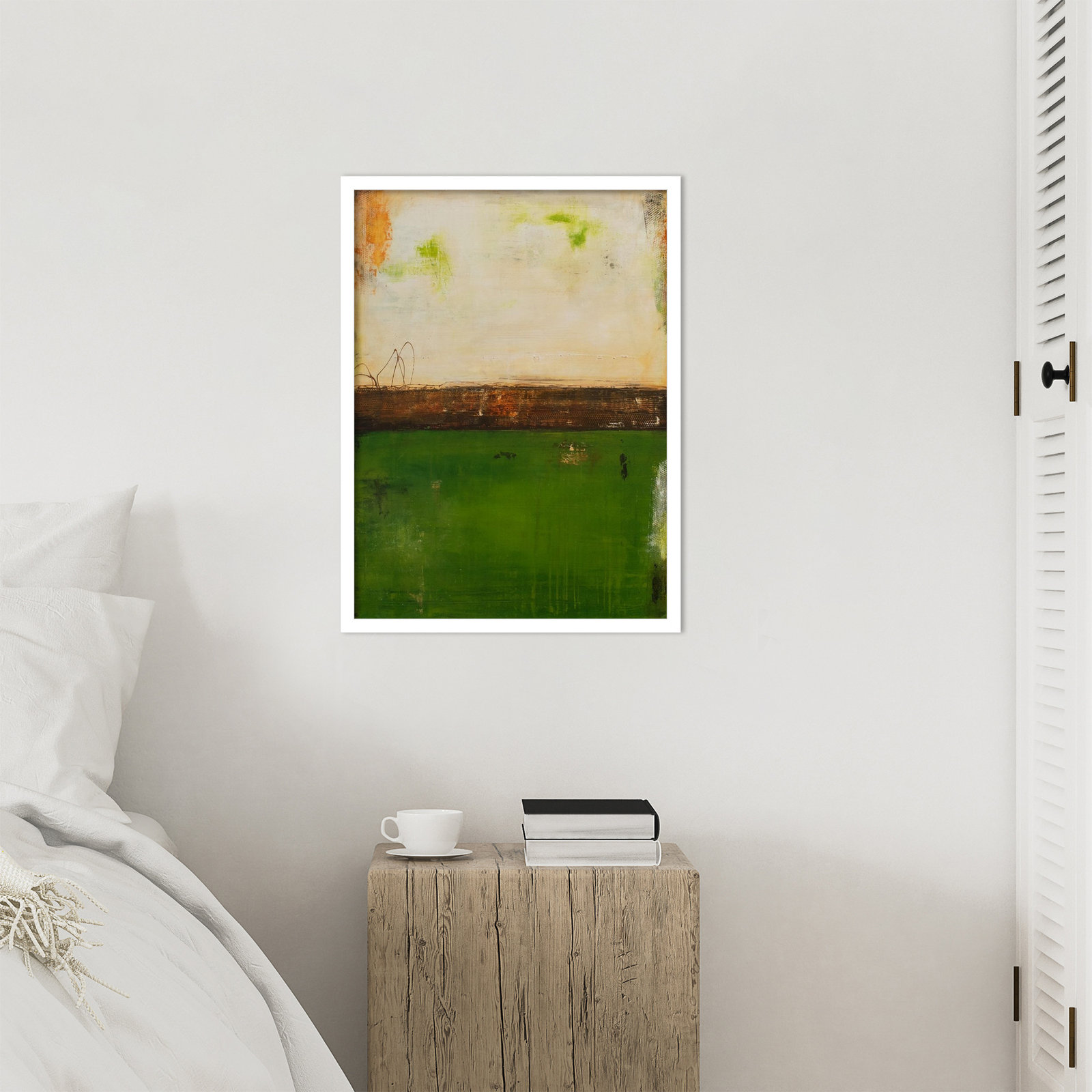 Forest Hill Trail by Mauro Wood Framed Wall Art Print, White, 25" H x 19" W