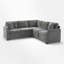 Canapé-lit modulaire en L avec rangement-1239555672