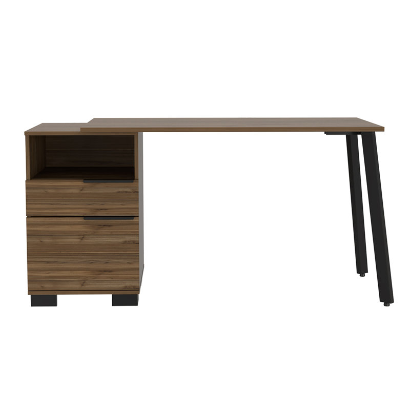 Bureau d'écriture avec cabinet intégré