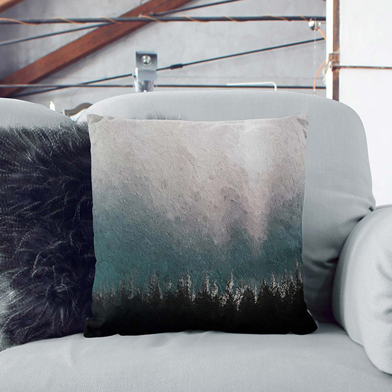 Square Cushion, Stone, 40cm H x 40cm W x 15cm D