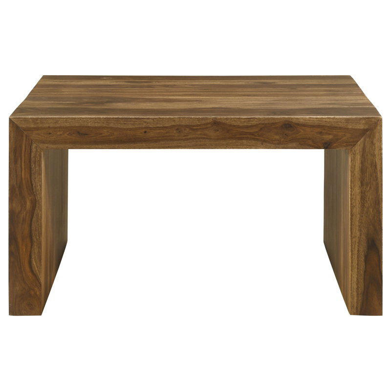 Zaria Square Solid Wood Coffee Table Auburn