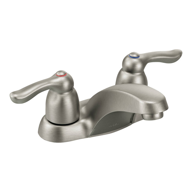 M-Bition Centerset Bathroom Faucet, Classic Brushed Nickel