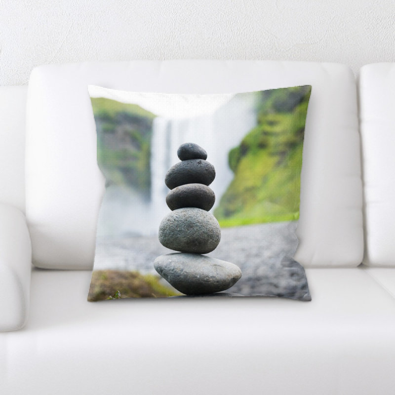 Waterfall Microsuede Reversible Throw Pillow