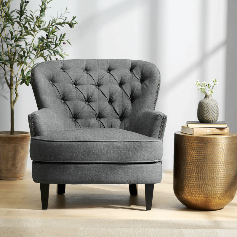 Fauteuil Parmelee, Polyester bleu foncé