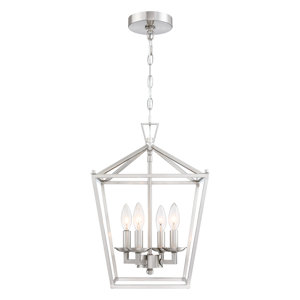 Duward 4 - Light Lantern Geometric Chandelier