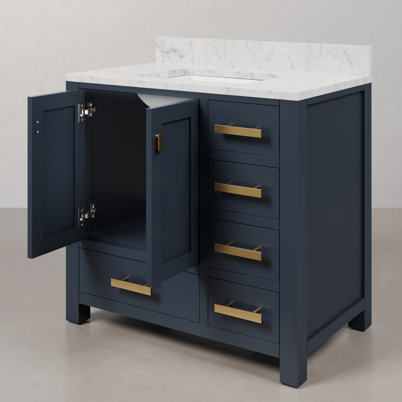 Steve 36'' W Single Vanity, Monarch Blue