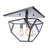 Jazion Glass Semi Flush Mount