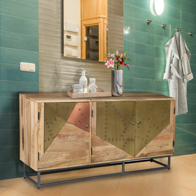 Solid Wood Freestanding Bathroom Cabinet